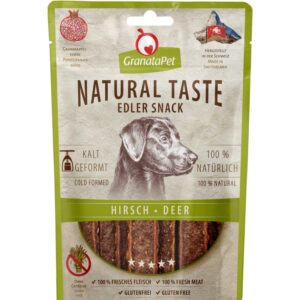 GranataPet Natural Taste Edler Snack Hirsch