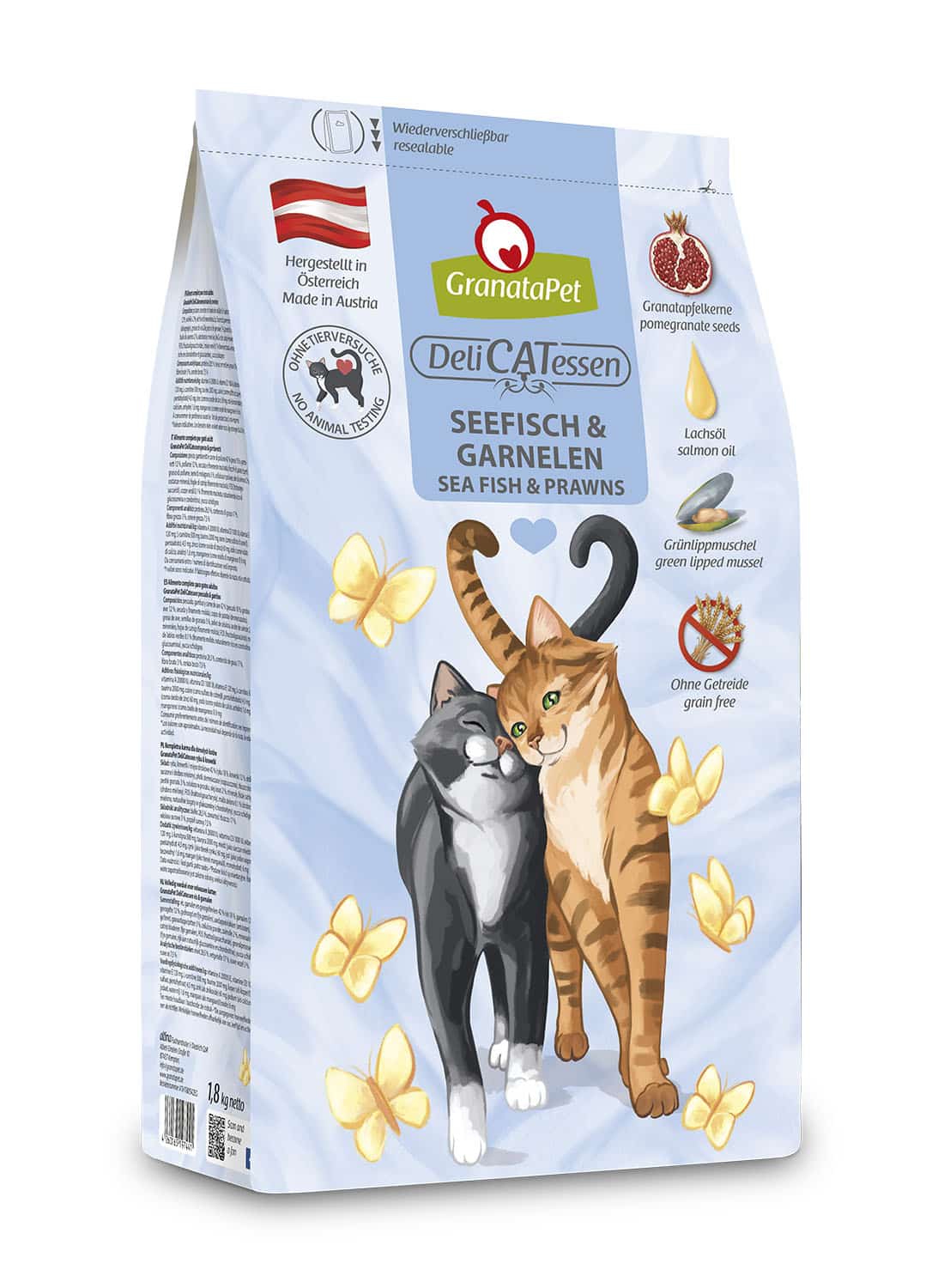 GranataPet DeliCatessen Trockenfutter Seefisch und Garnelen Adult