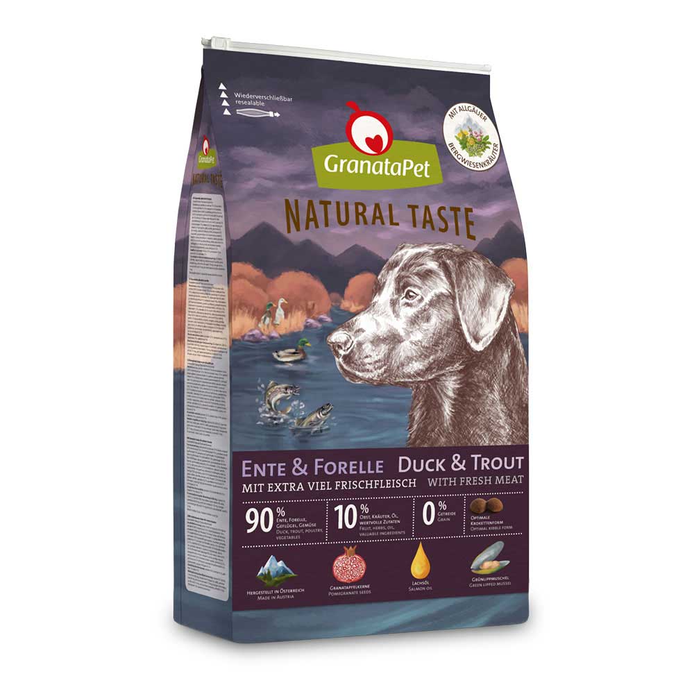 GP Natural Taste Trockenfutter Ente und Forelle