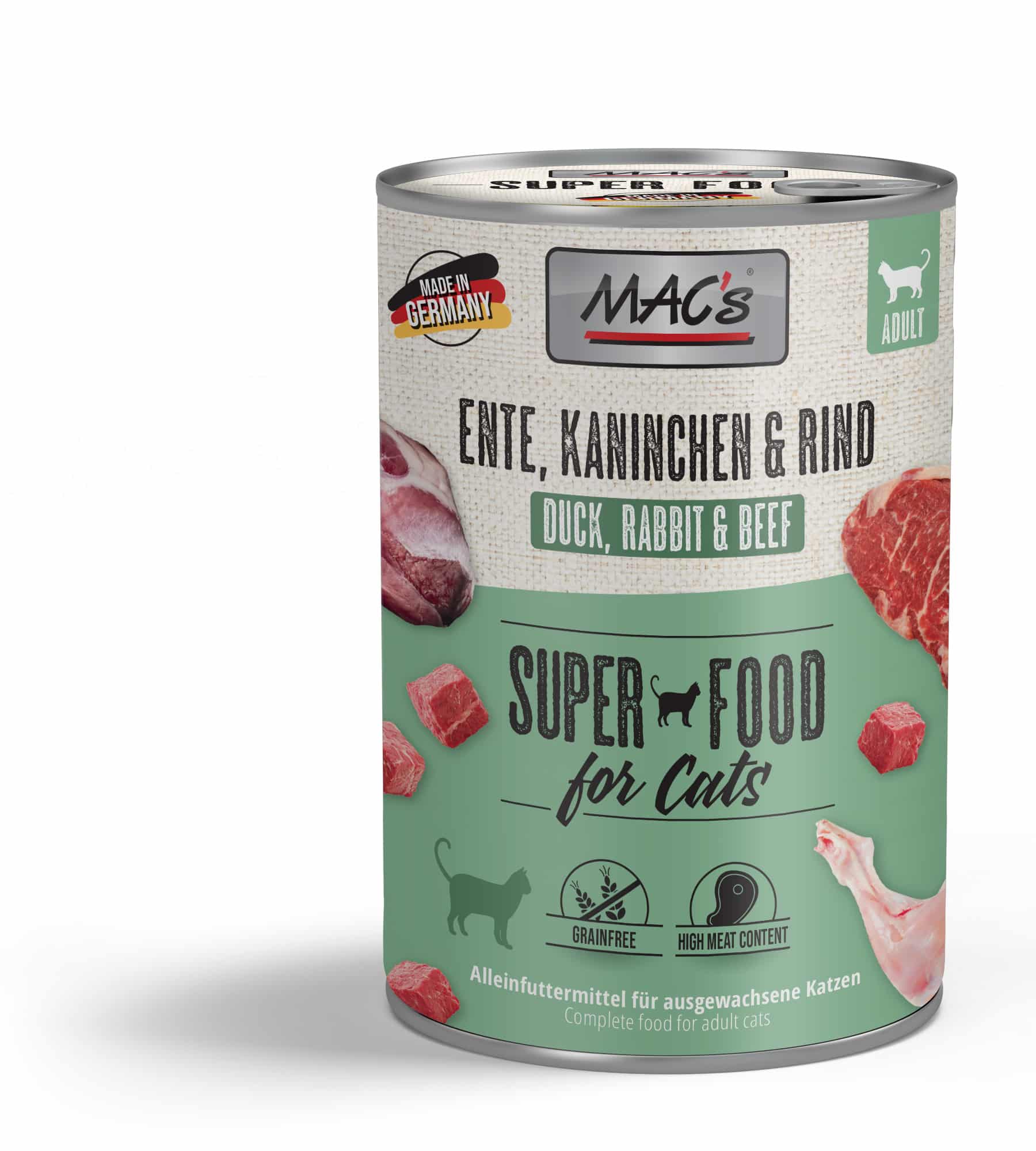 MACs Cat Ente, Kaninchen und Rind