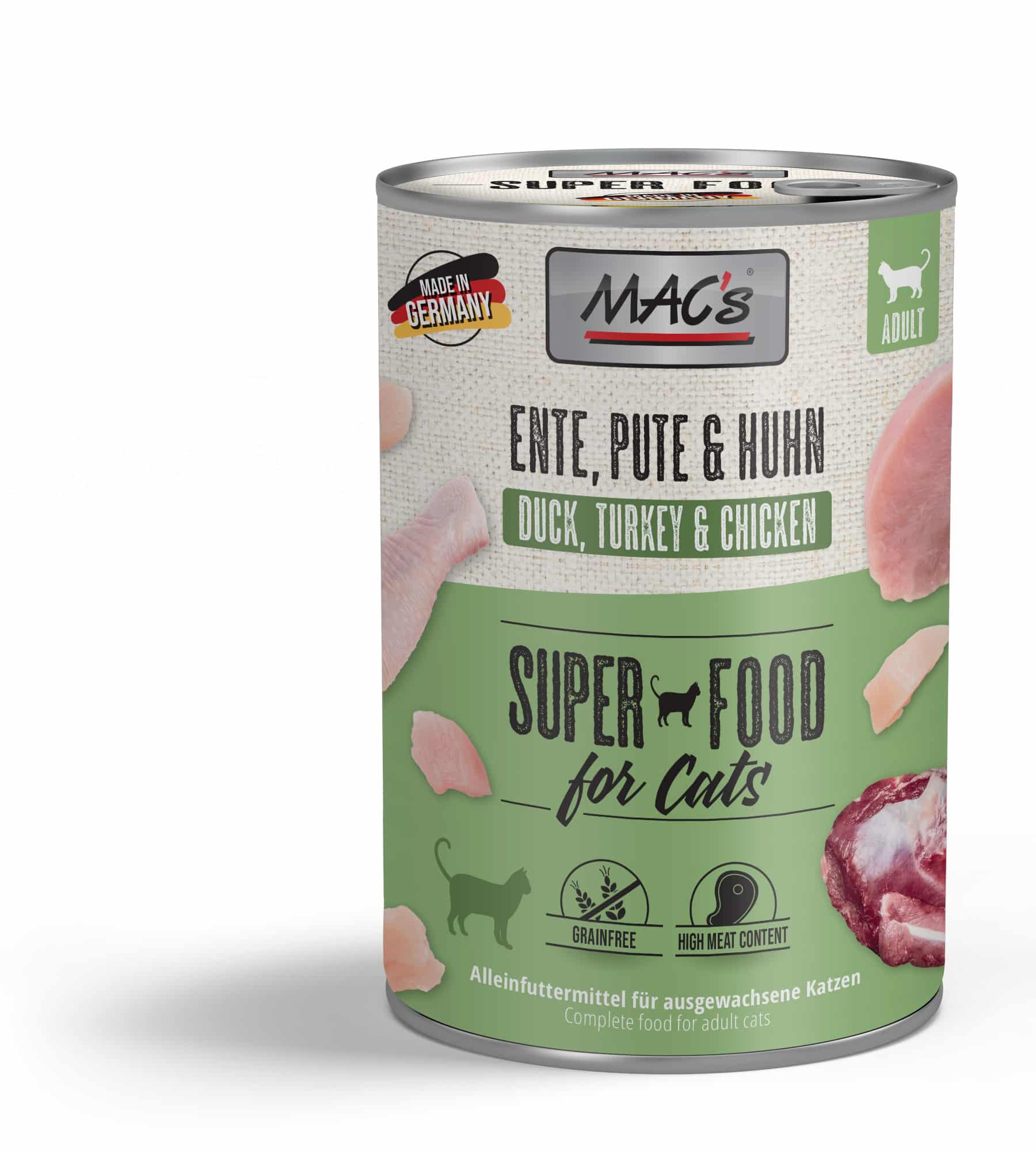 MACs Cat Ente, Pute und Huhn