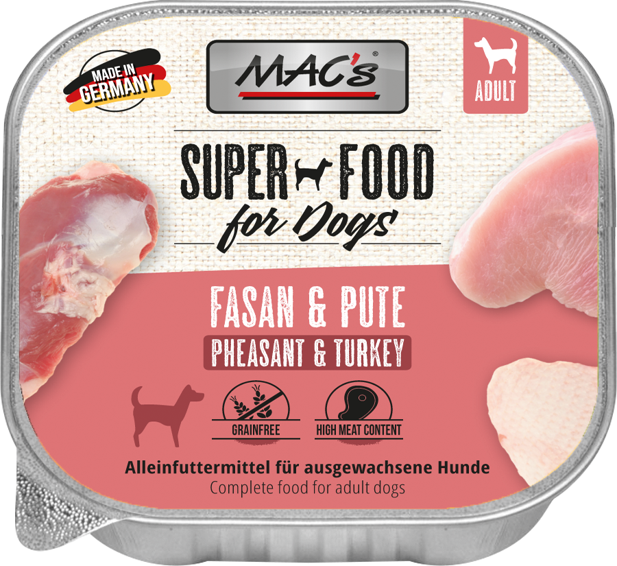 MAC's DOG Fasan & Pute 150g Schale
