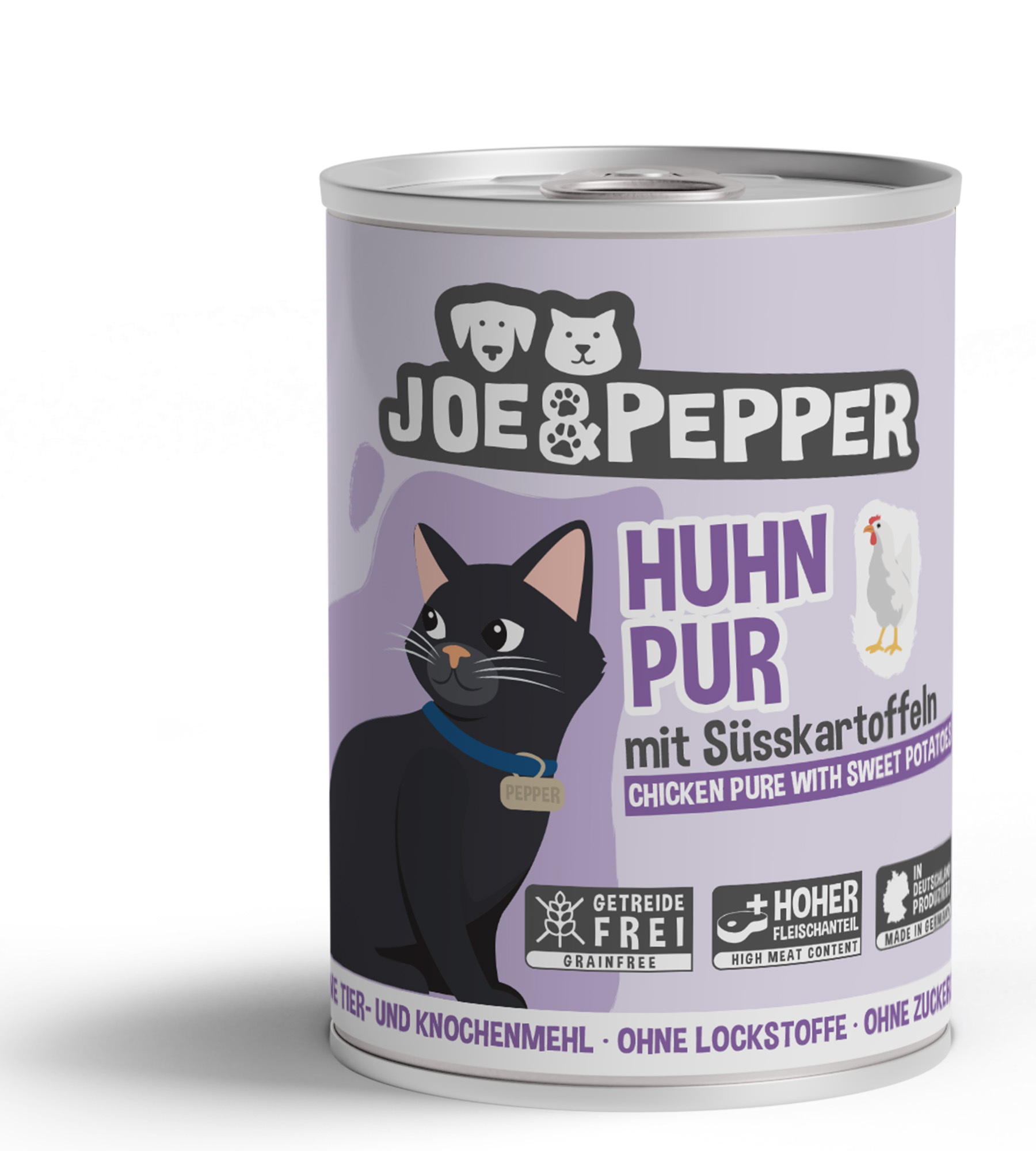 Joe & Pepper Cat Huhn pur mit Süsskartoffeln