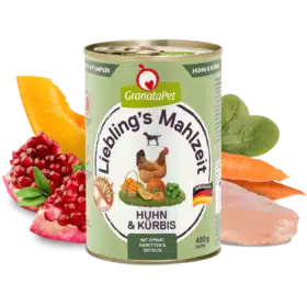 Liebling's Mahlzeit Huhn und Kürbis