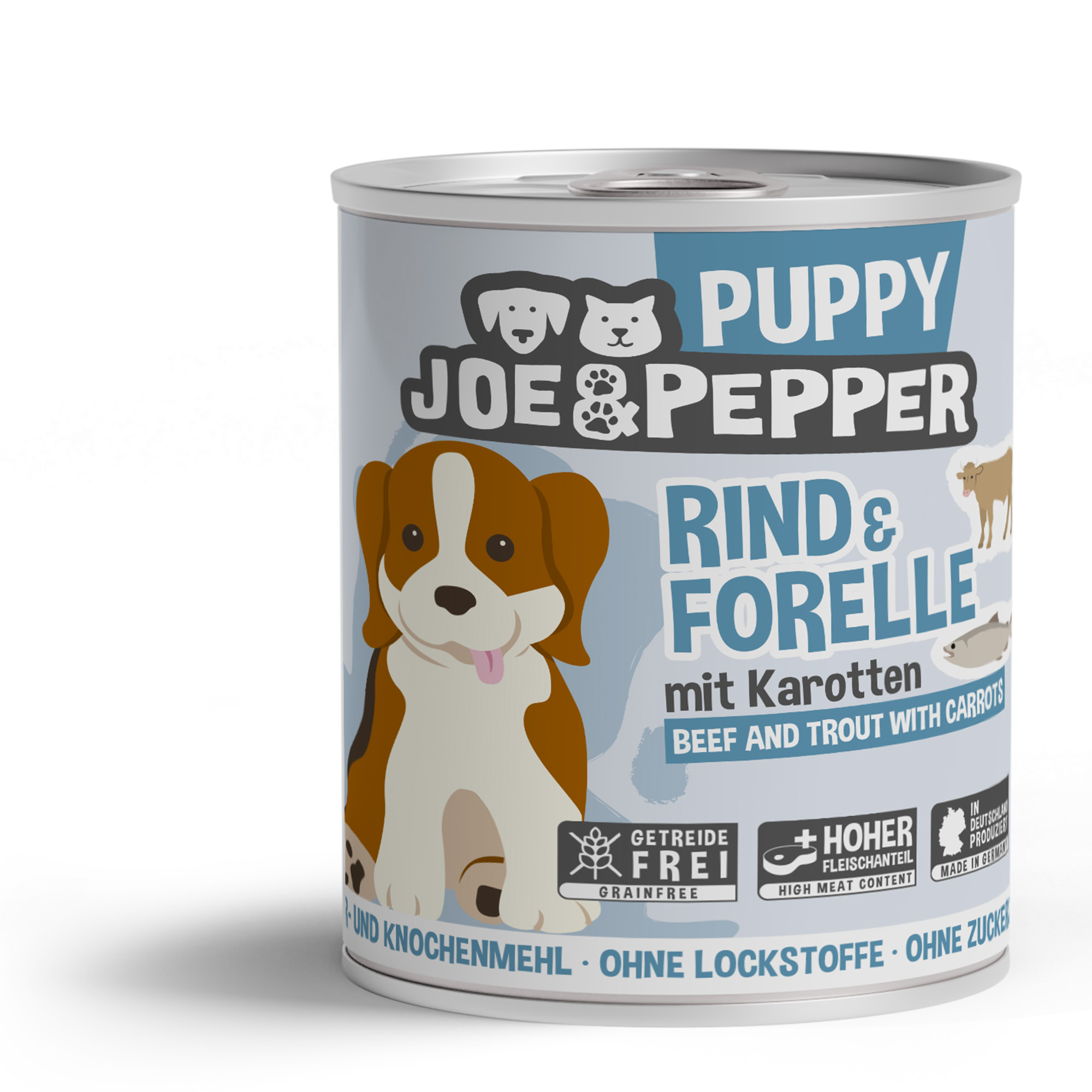 Joe & Pepper Dog Puppy Rind & Forelle