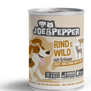Joe & Pepper Dog Rind & Wild mit Erbsen