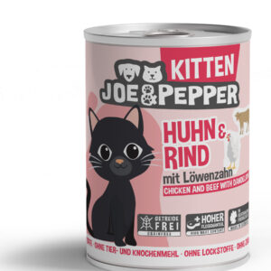Joe & Pepper Cat Kitten Huhn & Rind