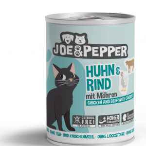 Joe & Pepper Cat Huhn & Rind mit Möhren