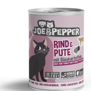 Joe & Pepper Cat Rind & Pute mit Süsskartoffel