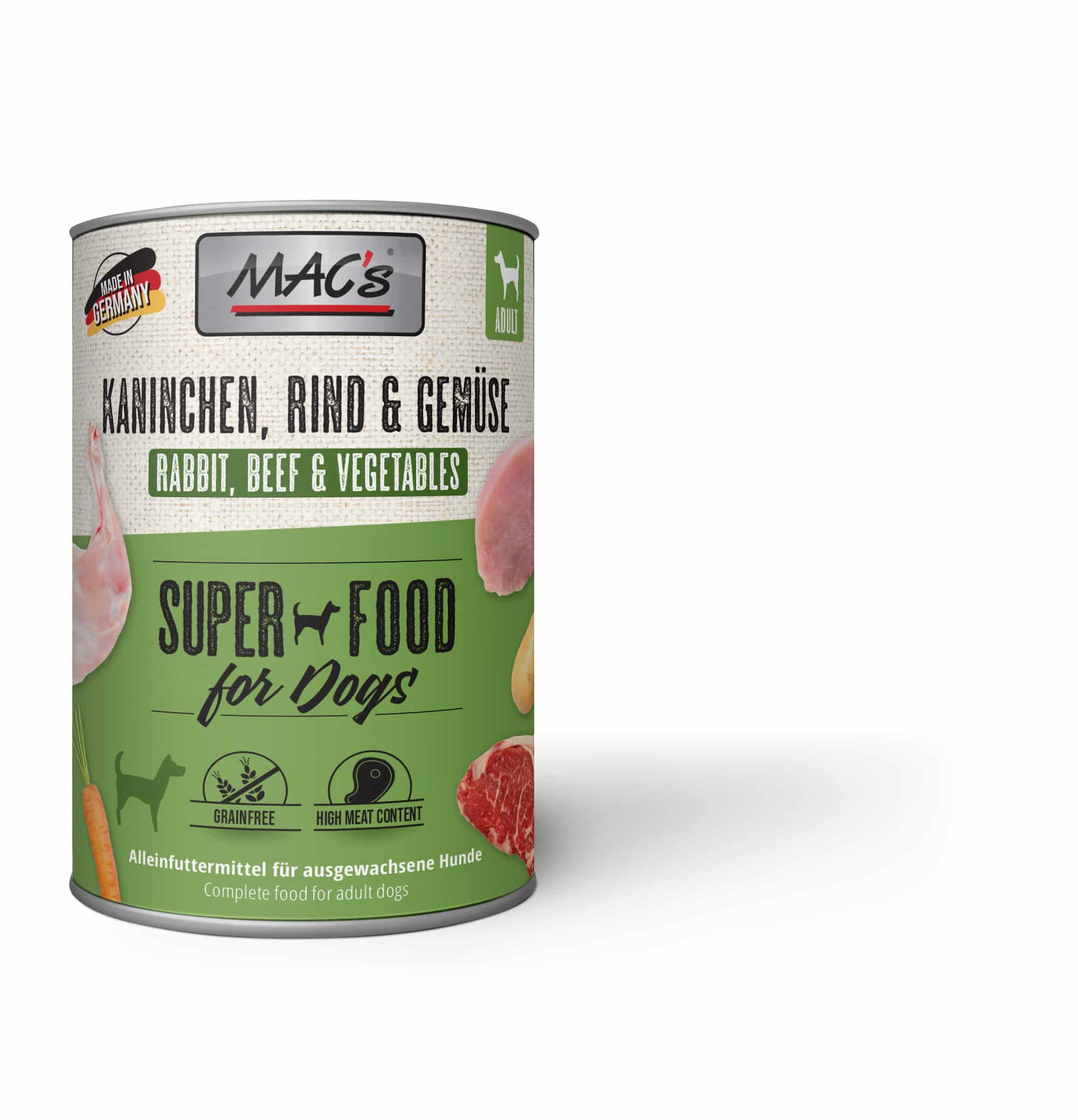 MAC's Dog Kaninchen, Rind & Gemüse