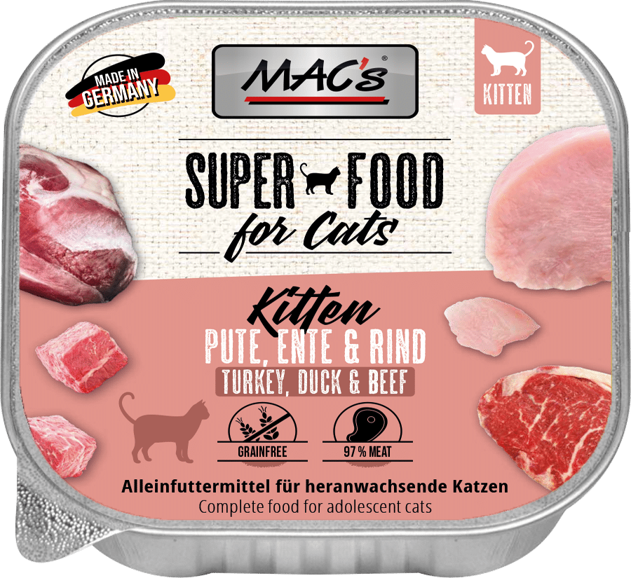 Macs Cat Pute, Ente und Rind