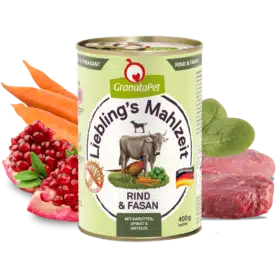 Liebling's Mahlzeit Rind und Fasan