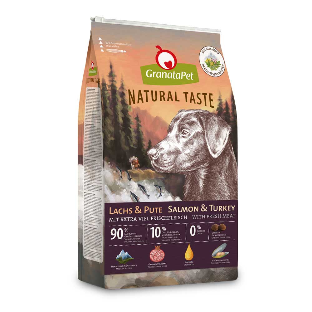 GP Natural Taste Trockenfutter Lachs und Pute
