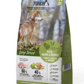 Tundra Dog Large Breed Pute, Huhn & Hering