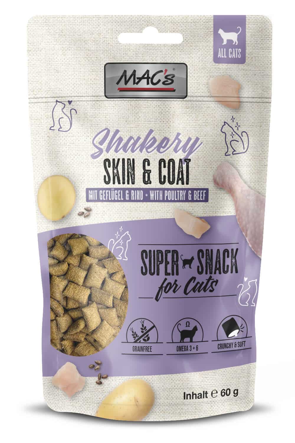 Mac's Shakery Snacks 60g Skin und Coat