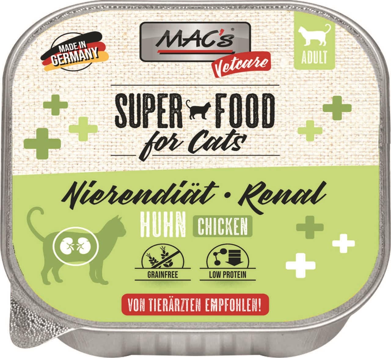 Macs Cat Vetcare Huhn Nierendiät/Renal 100g