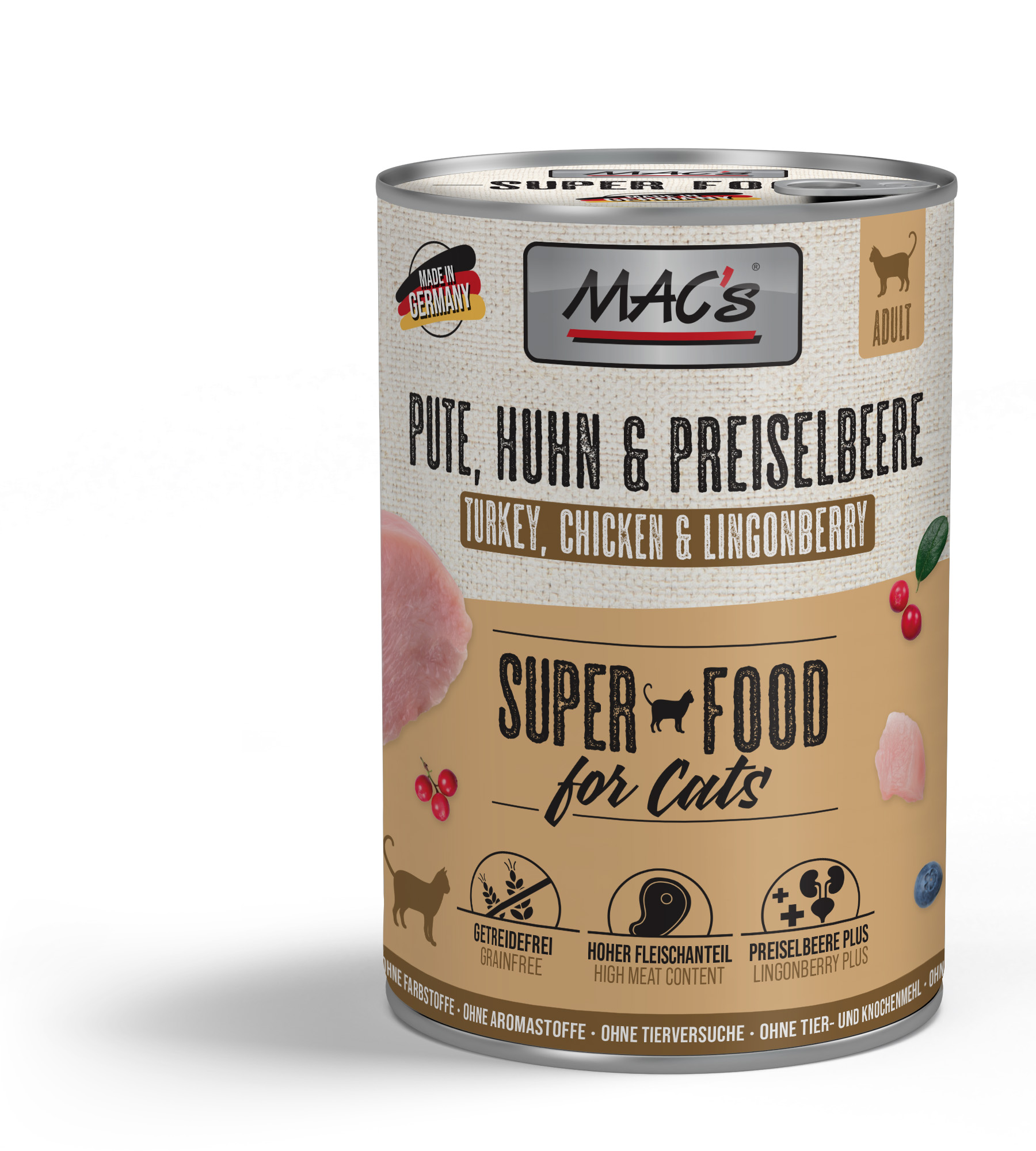 MACs Cat Pute, Huhn & Preiselbeeren