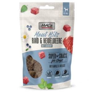 MACs Dog Meat Bits Rind & Heidelbeere 90g