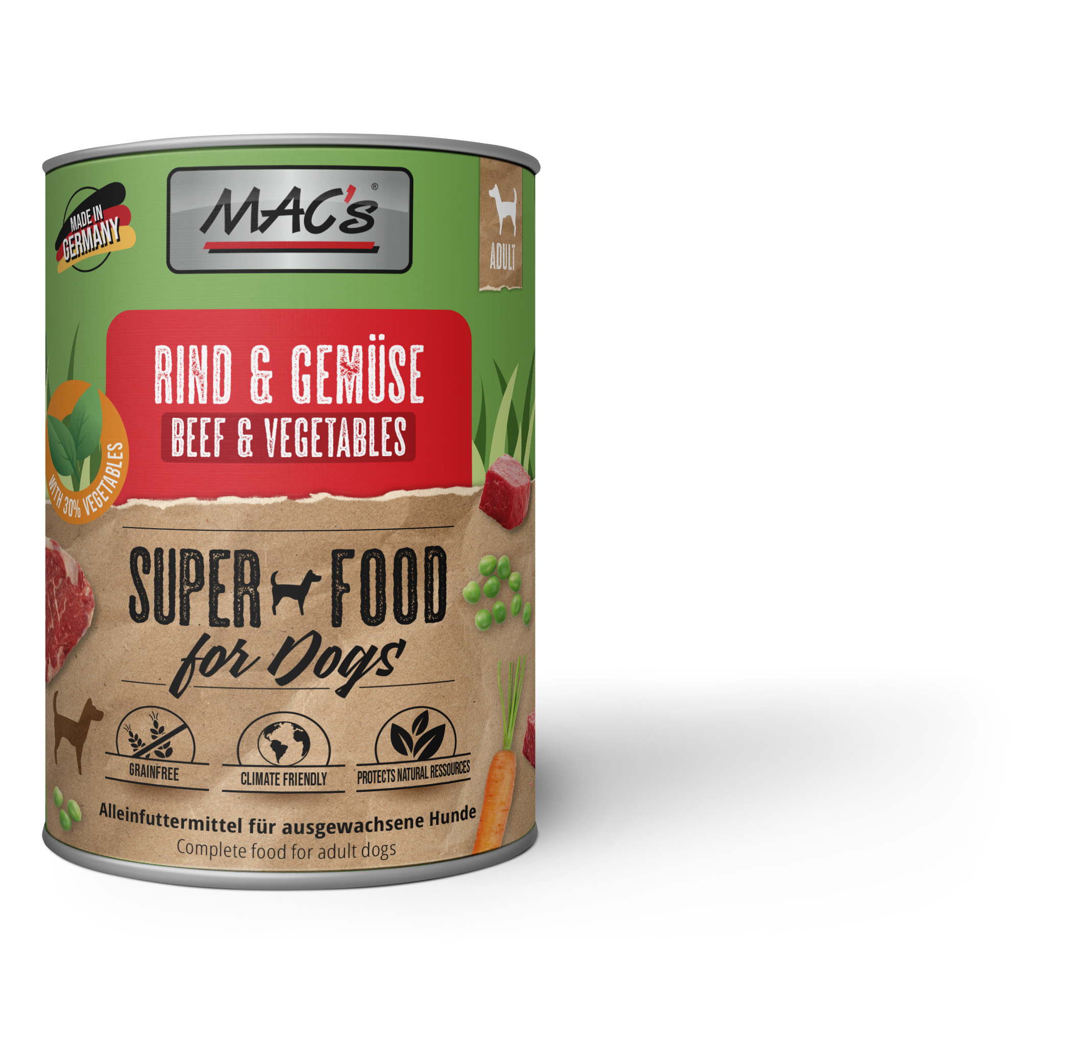 Mac's Dog Rind & Gemüse