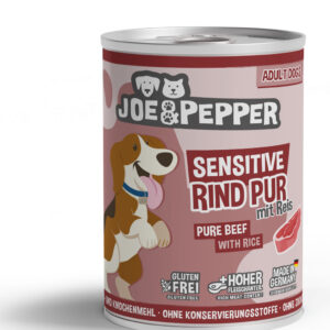 Joe & Pepper Dog Rind pur mit Reis Sensitive