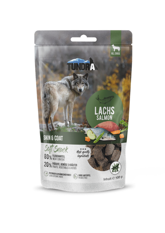 Tundra Snack Haut und Fell Lachs 100g