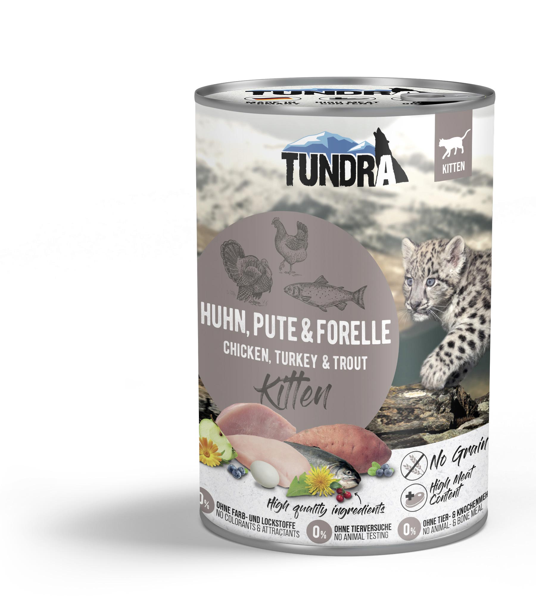 Tundra Cat Kitten Huhn, Pute & Forelle