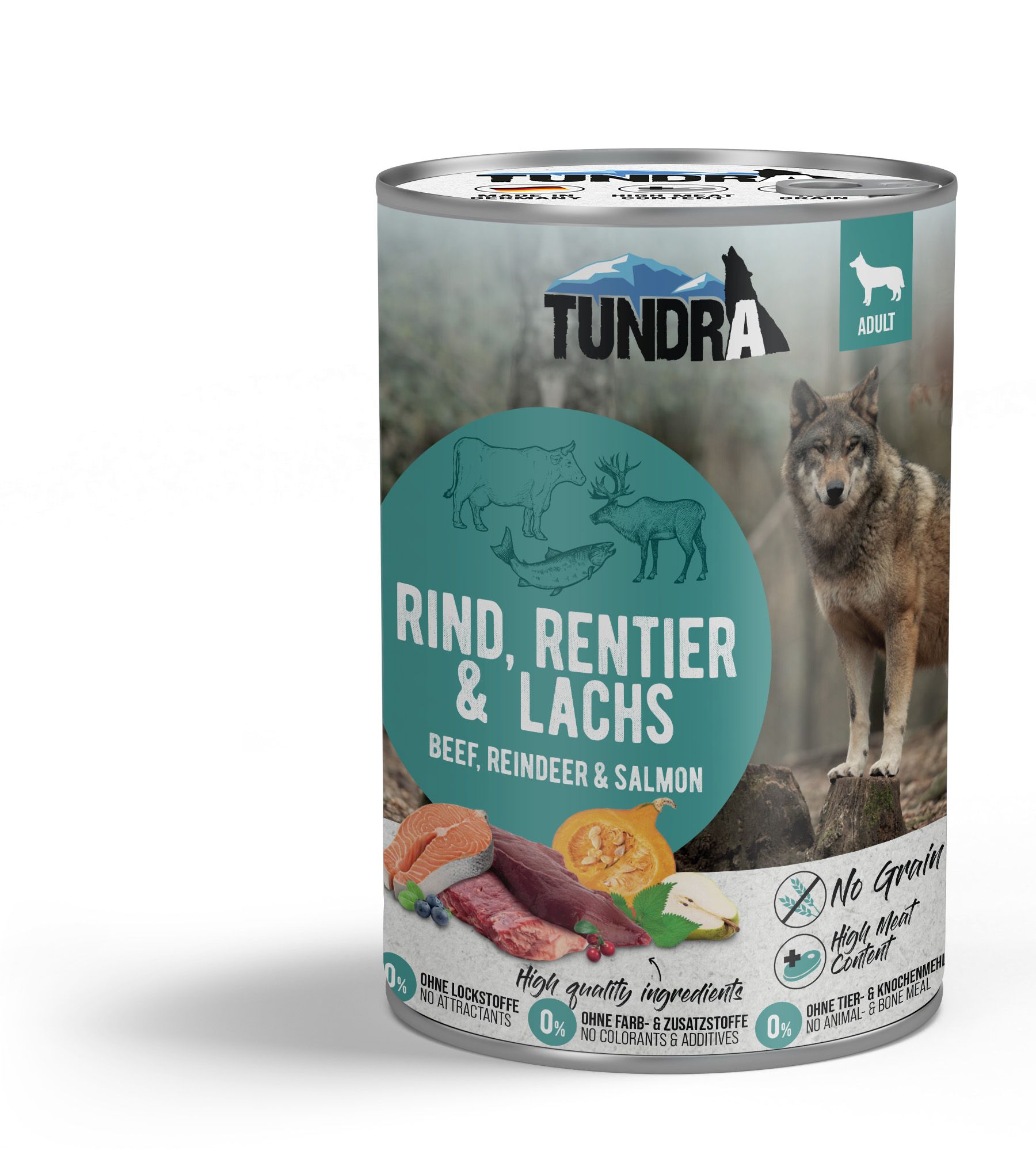 Tundra Dog Rind, Rentier & Lachs