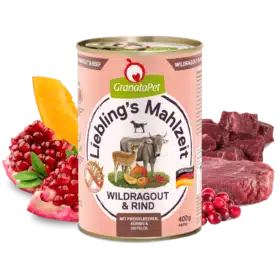 Liebling's Mahlzeit Wildragout und Rind