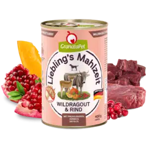 Liebling's Mahlzeit Wildragout und Rind