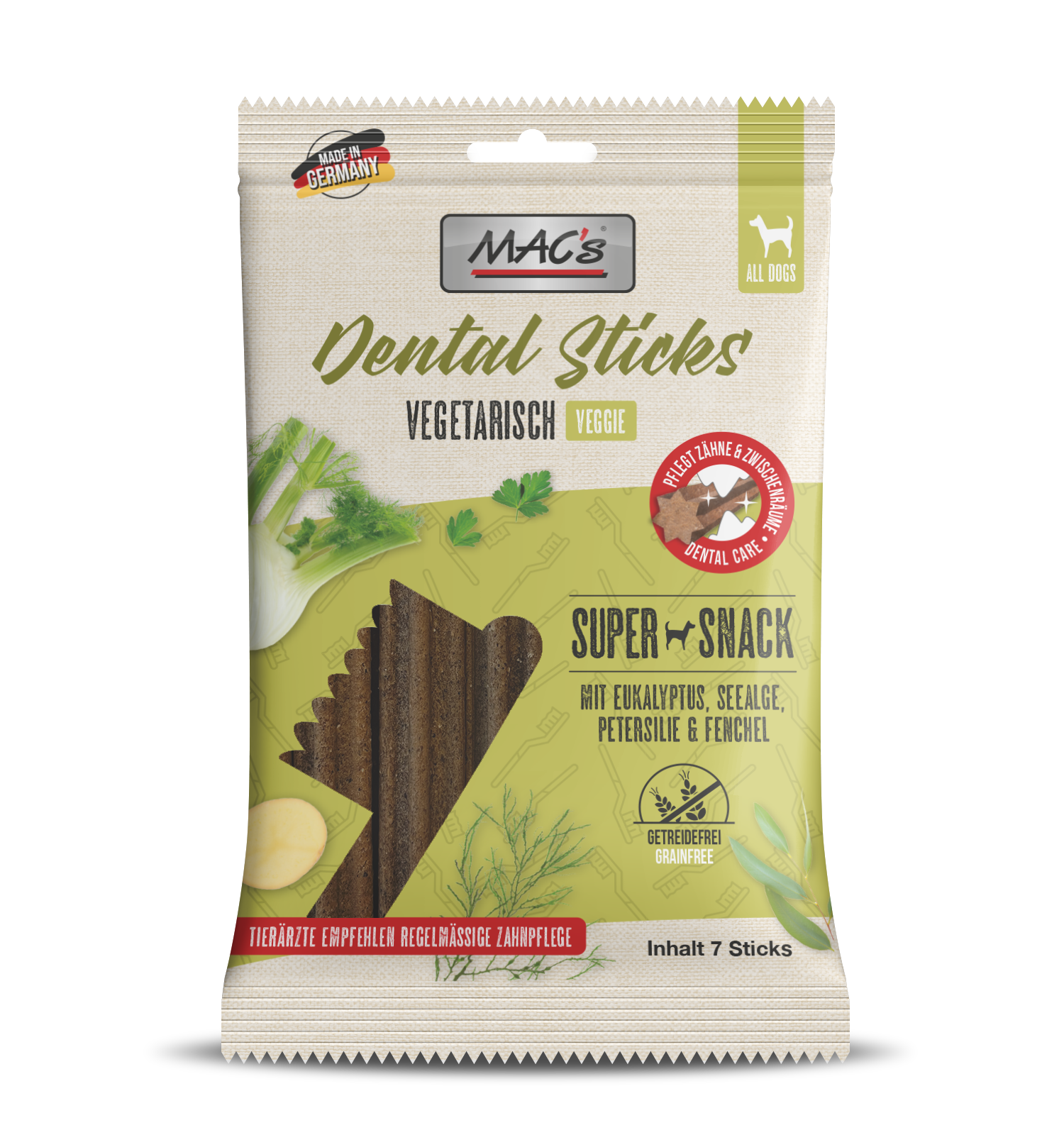 MACs Dog Dental Sticks Vegetarisch 180g