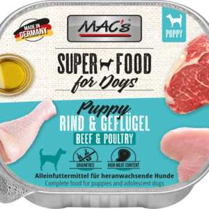 MAC's DOG Puppy Rind & Geflügel 150g Schale